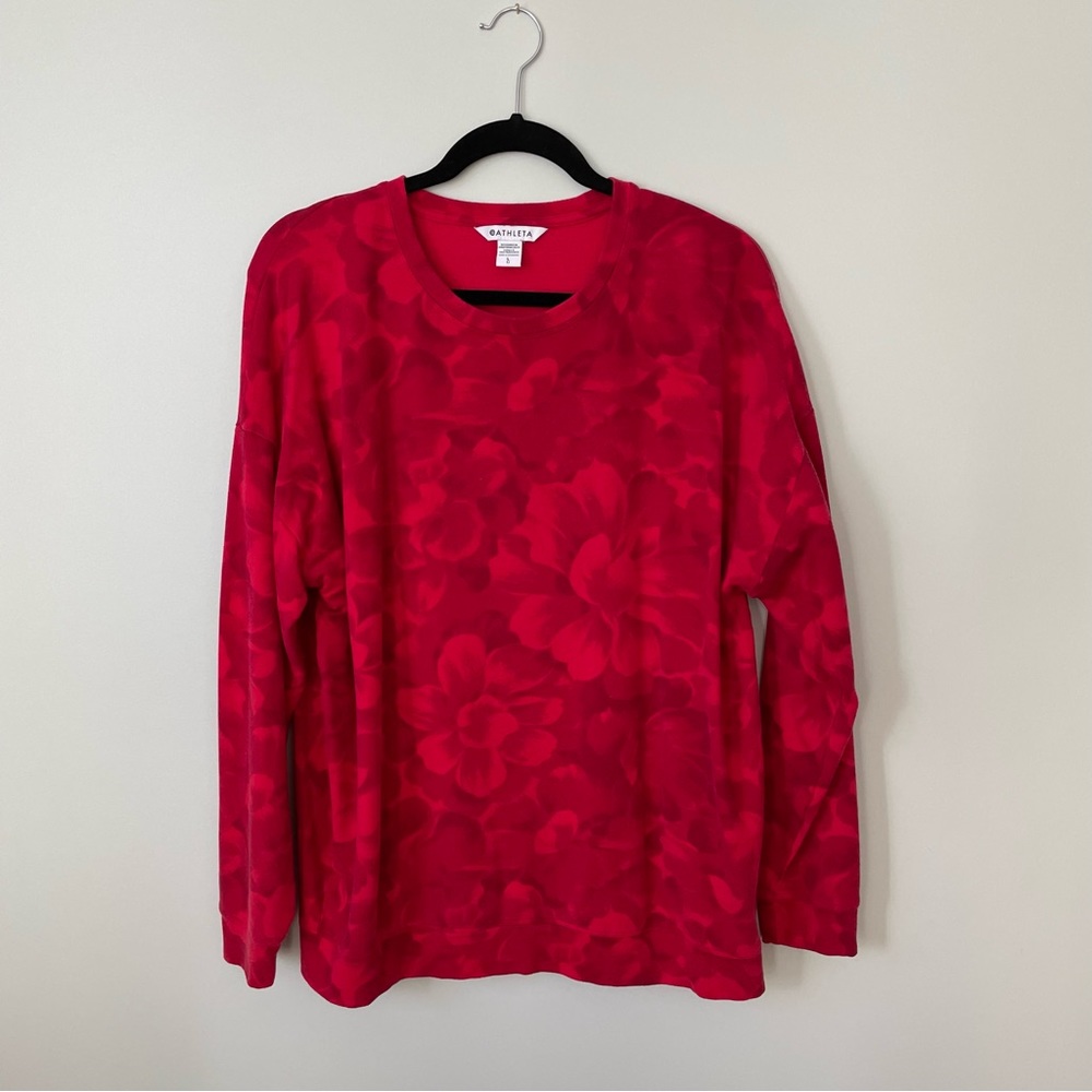 ATHLETA floral sweater
